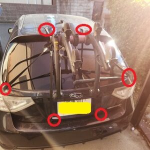 リアサイクルキャリの装着法